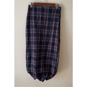 Zara Midi Plaid Skirt Small New With Tags